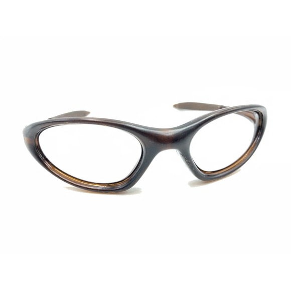 Oakley Minute Matte Brown Gold Oval Wrap Sunglasses Frames 130 Sports Men Women - Picture 1 of 12